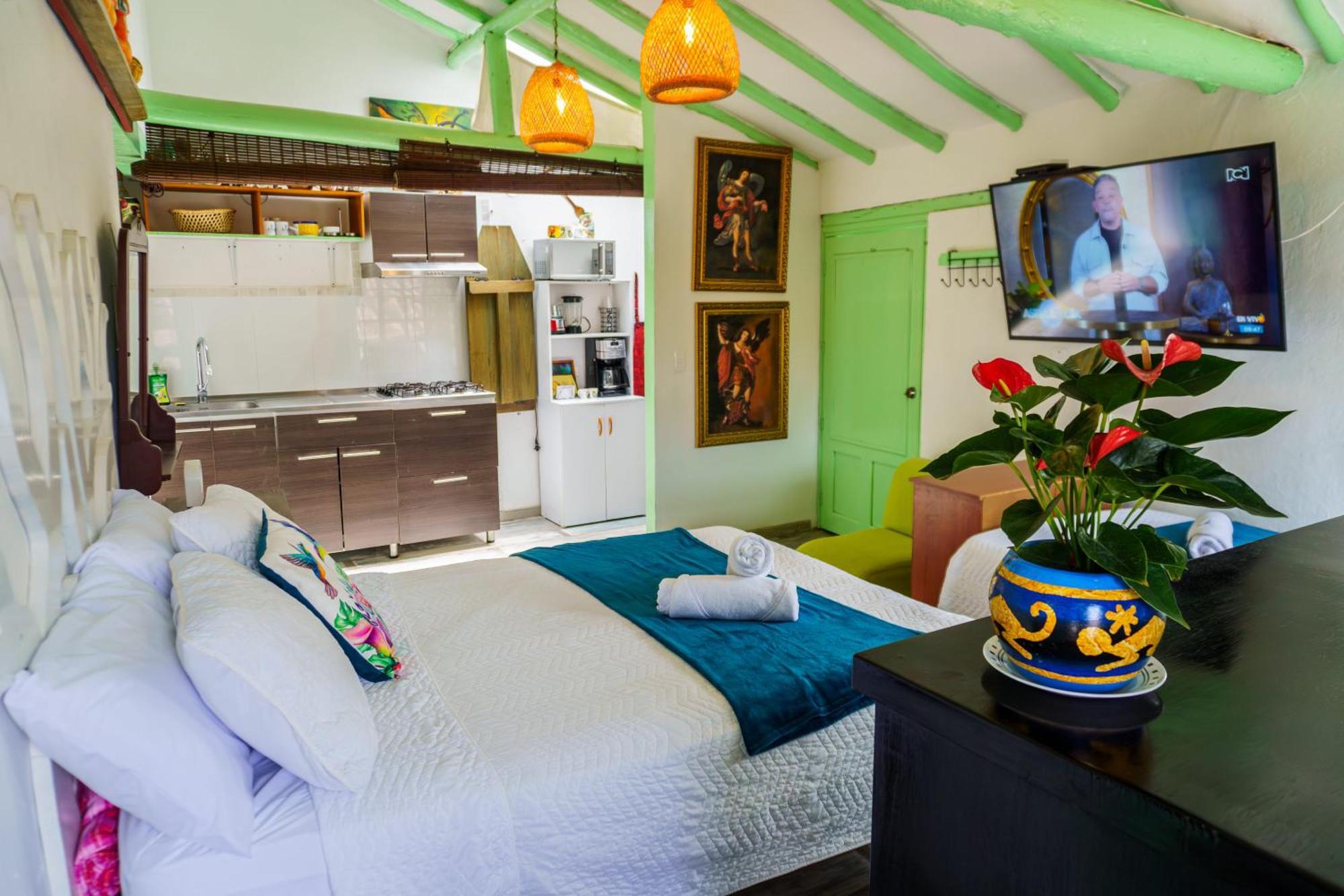 Apartamentos Y Habitaciones Le Colibri - Villa De Leyva Dış mekan fotoğraf